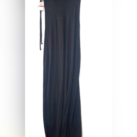 (A2) 1. STATE Ruched Halter Dress in Rich Black, Size XS, NWT - Picture 8 of 8